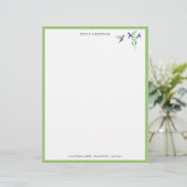 Custom Hummingbird Stationspapier (Stehend Vorderseite)