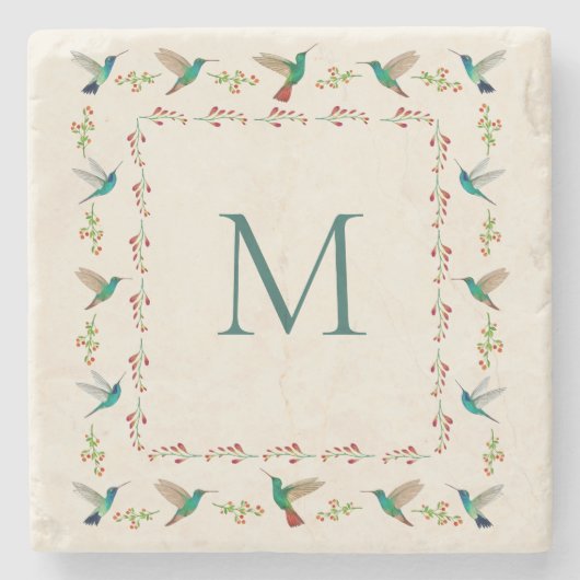 Custom Hummingbird Steinuntersetzer (Vorderseite)