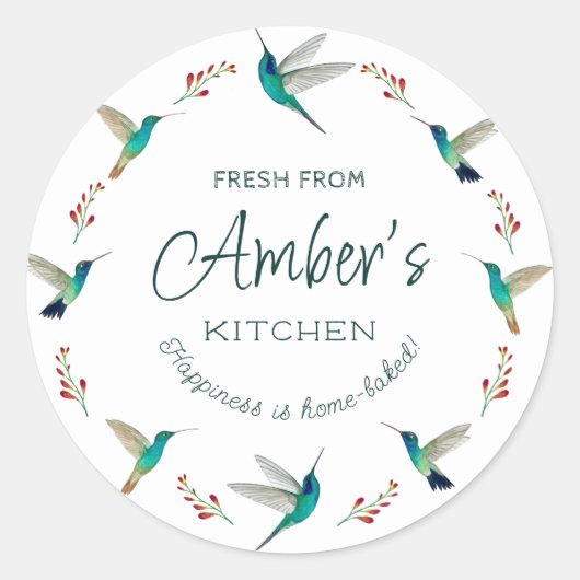 Custom Hummingbird Stickers (Vorderseite)