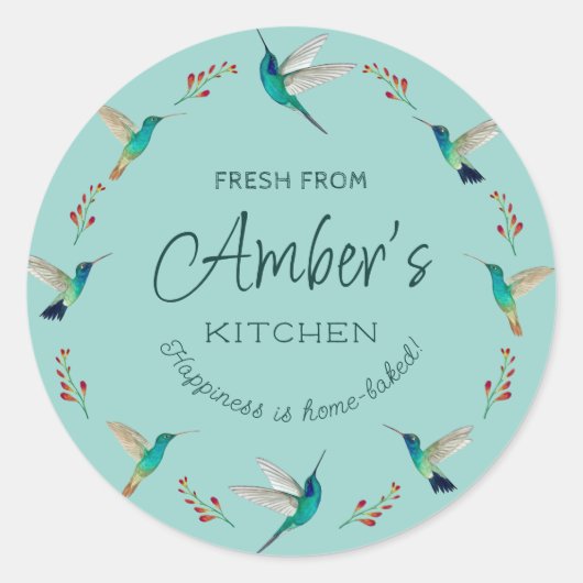 Custom Hummingbird Stickers (Vorderseite)