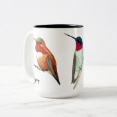 Custom Hummingbird-Tasse Zweifarbige Tasse (Vorderseite Links)