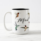 Custom Hummingbird Two-Tone-Kaffee-Tasse Zweifarbige Tasse (Links)