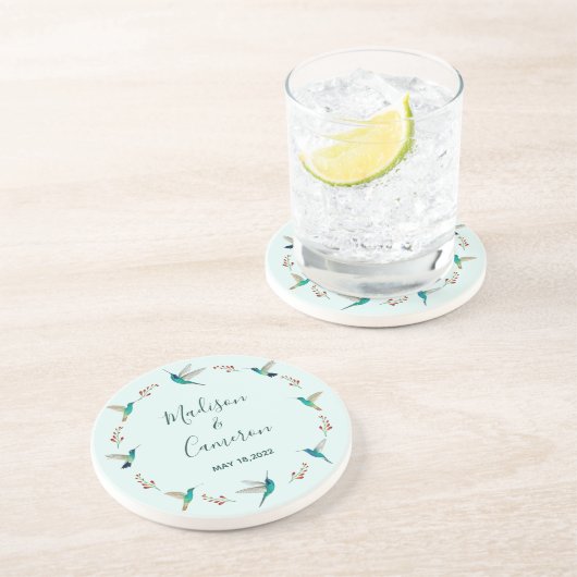 Custom Hummingbird Untersetzer (Seite)