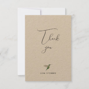 Custom Hummingbird Vielen Dank Dankeskarte