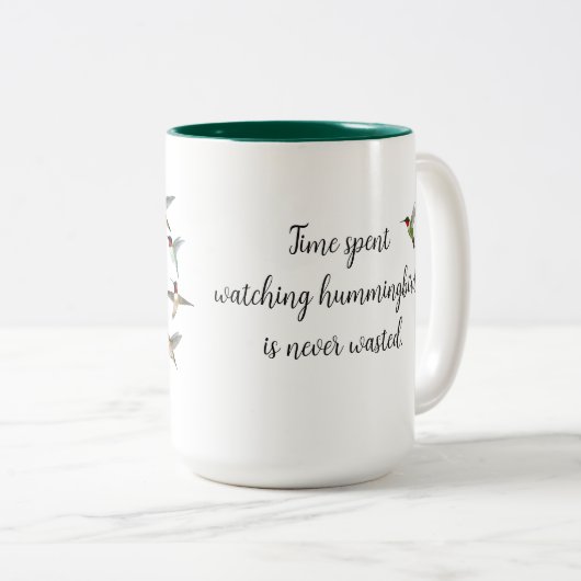 Custom Hummingbird Zweifarbige Tasse (VorderseiteRechts)