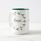 Custom Hummingbird Zweifarbige Tasse (Vorderseite Links)