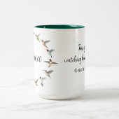 Custom Hummingbird Zweifarbige Tasse (Mittel)