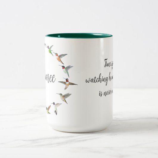 Custom Hummingbird Zweifarbige Tasse (Mittel)