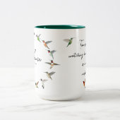 Custom Hummingbird Zweifarbige Tasse (Mittel)