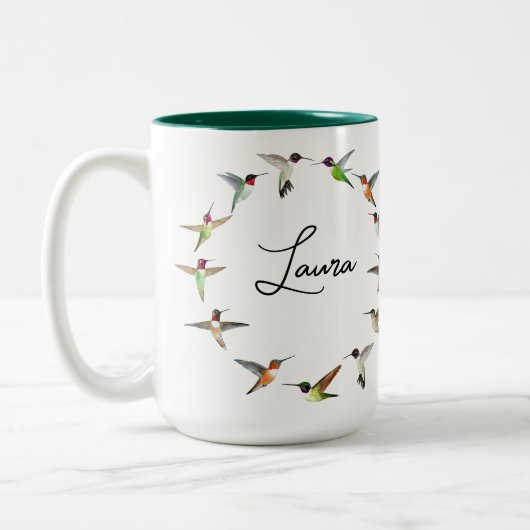 Custom Hummingbird Zweifarbige Tasse (Links)