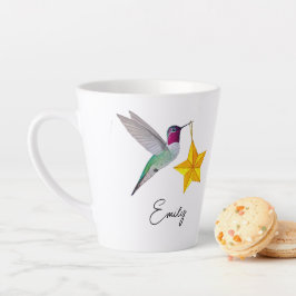 Custom Hummingbirds and Stars Latte Mug Milchtasse