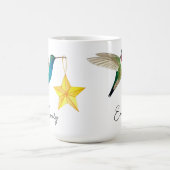 Custom Hummingbirds and Stars Zweitone Coffee Tass Verwandlungstasse (Zentrum)