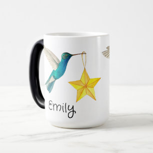 Custom Hummingbirds and Stars Zweitone Coffee Tass Verwandlungstasse