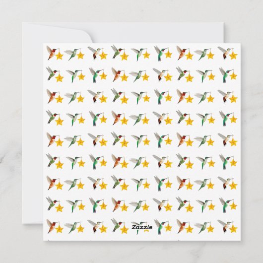 Custom Hummingbirds Frohe Weihnachten (Rückseite)