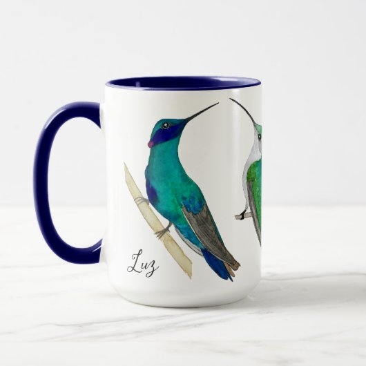 Custom Hummingbirds Mug Tasse (Links)