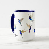 Custom Hummingbirds Mug Tasse (Vorderseite Links)