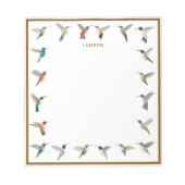 Custom Hummingbirds Notepad Notizblock (Vorderseite)