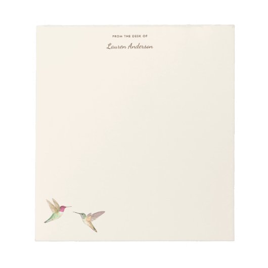 Custom Hummingbirds Notepad Notizblock (Vorderseite)