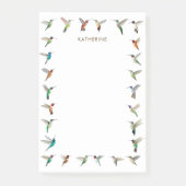 Custom Hummingbirds Post-it Notes Klebezettel (Vorderseite)