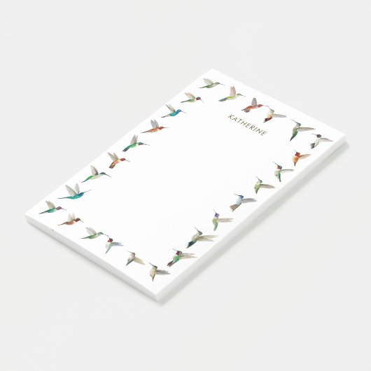 Custom Hummingbirds Post-it Notes Post-it Klebezettel (angewinkelt)
