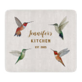 Custom Hummingbirds  Schneidebrett (Vorderseite)