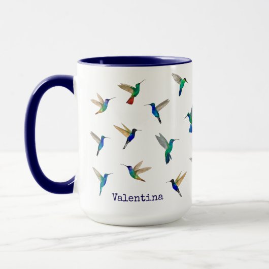 Custom Hummingbirds Tasse (Links)