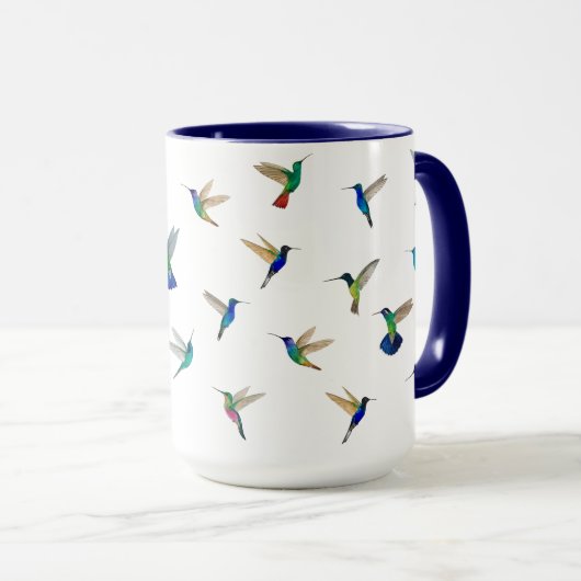 Custom Hummingbirds Tasse (VorderseiteRechts)