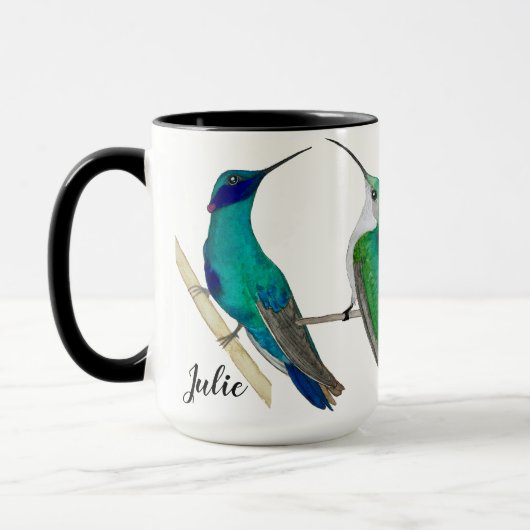 Custom Hummingbirds Tasse (Links)