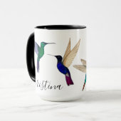 Custom Hummingbirds Tasse (Vorderseite Links)