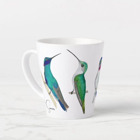 Custom Hummingbirds Tasse (Linke Ecke)