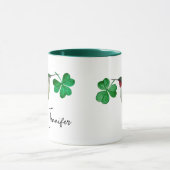 Custom Hummingbirds und Clover Two-Tone-Kaffee-Mu Tasse (Zentrum)