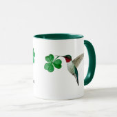 Custom Hummingbirds und Clover Two-Tone-Kaffee-Mu Tasse (VorderseiteRechts)