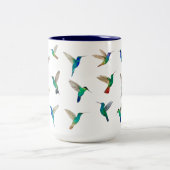 Custom hummingbirds zweifarbige tasse (Mittel)
