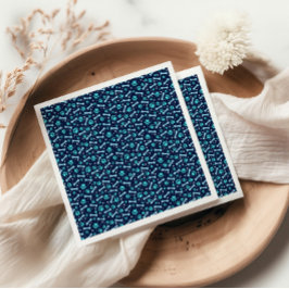 Custom Hund Birthday Blue Paw Print Puppy Pet Serviette