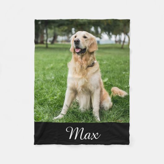 Custom Hund Foto Fleece Blanket (Vorderseite)