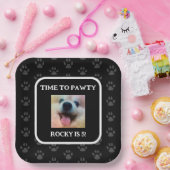 Custom Hund Foto Geburtstagsparty Personalisiert Pappteller (Party)