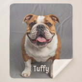 Custom Hund Foto Sherpa Blanket Pet Lover Geschenk Sherpadecke (Vorderseite)