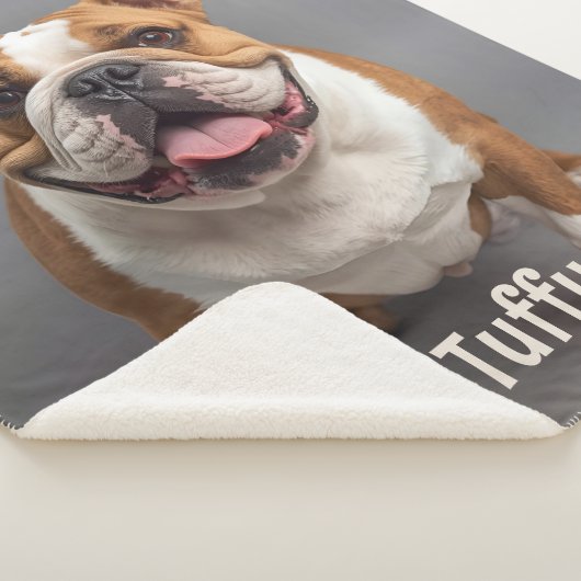 Custom Hund Foto Sherpa Blanket Pet Lover Geschenk Sherpadecke (3/4)