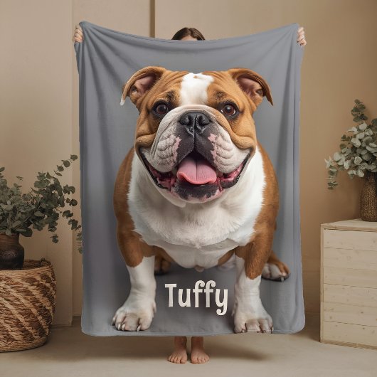 Custom Hund Foto Sherpa Blanket Pet Lover Geschenk Sherpadecke