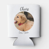 Custom Hund Gastgeschenk Hochzeit Hund der Ehre Fo Dosenkühler (Rückseite)