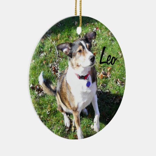 Custom Hund Ornament (Rechts)