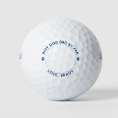Custom Hund Vater Modernes Tier Foto Personalisier Golfball (Vorderseite)