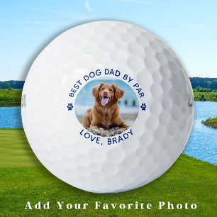 Custom Hund Vater Modernes Tier Foto Personalisier Golfball