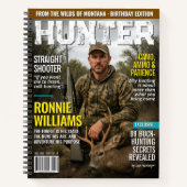 Custom HUNTER Magazine Cover Journal, Hunter Gift Notizblock (Vorderseite)