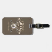 Custom Hunter NAME Deer Trophy Rifjagd Club Gepäckanhänger (Vorderseite horizontal)