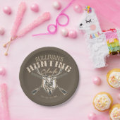 Custom Hunter NAME Deer Trophy Rifjagd Club Pappteller (Party)