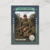 Custom Hunter Trading Card, Hunting Gifts Hunter Telefonnummerkarte (Vorderseite)