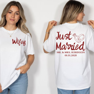 Custom Husband und Ehefrau Matching Shirts, Mr & M T-Shirt