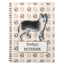 Custom Husky Notebook - Niedliches Dog-Geschenk fü