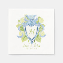 Custom Hydrangea Cocktail Hochzeit Napkins